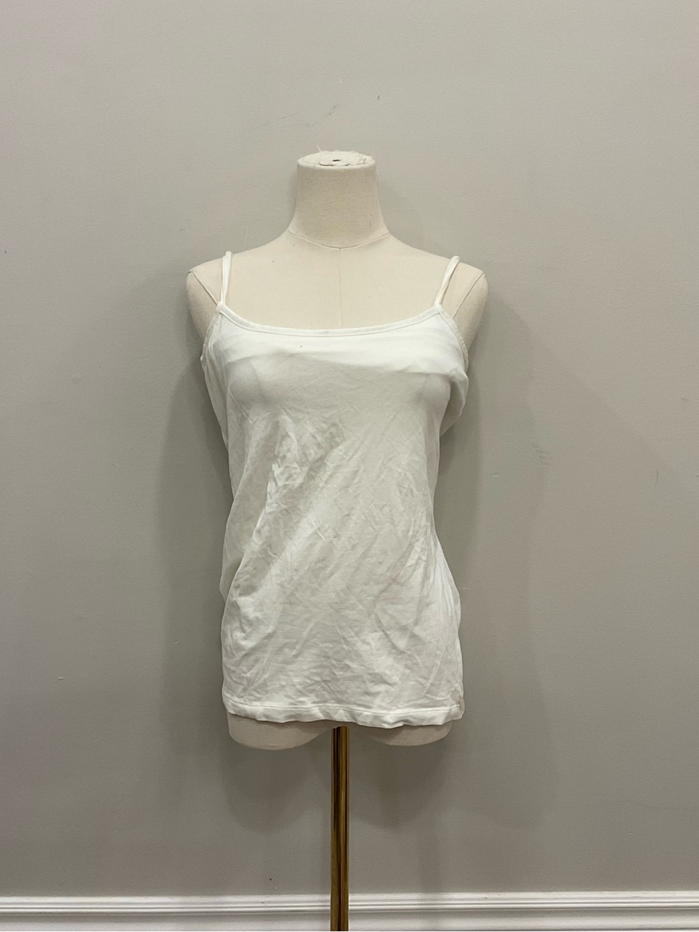 La Vie En Rose White Double-Strap Camisole